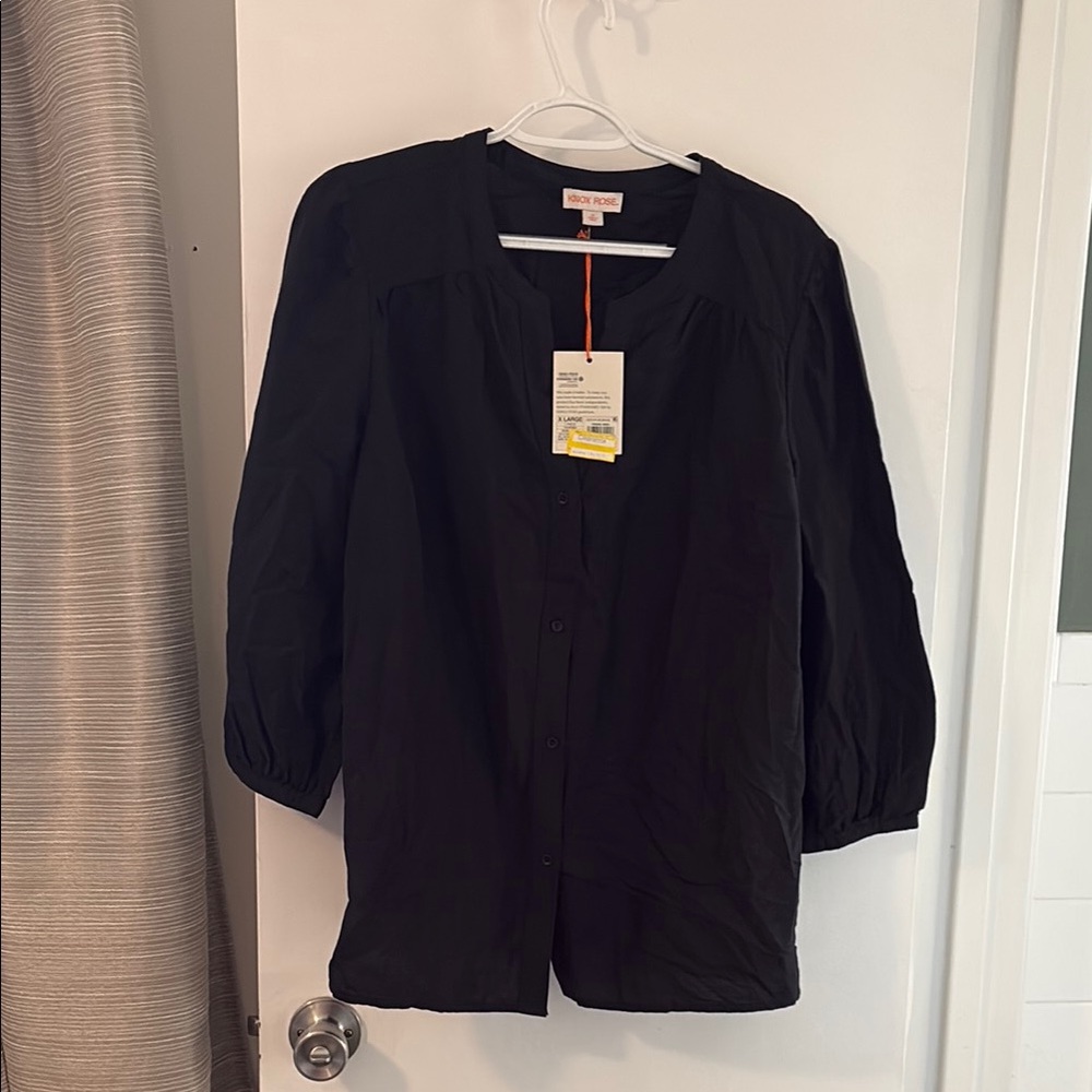 Knox Rose Charcoal Blouse